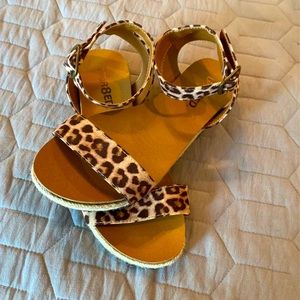 Ankle strap sandals, size 7